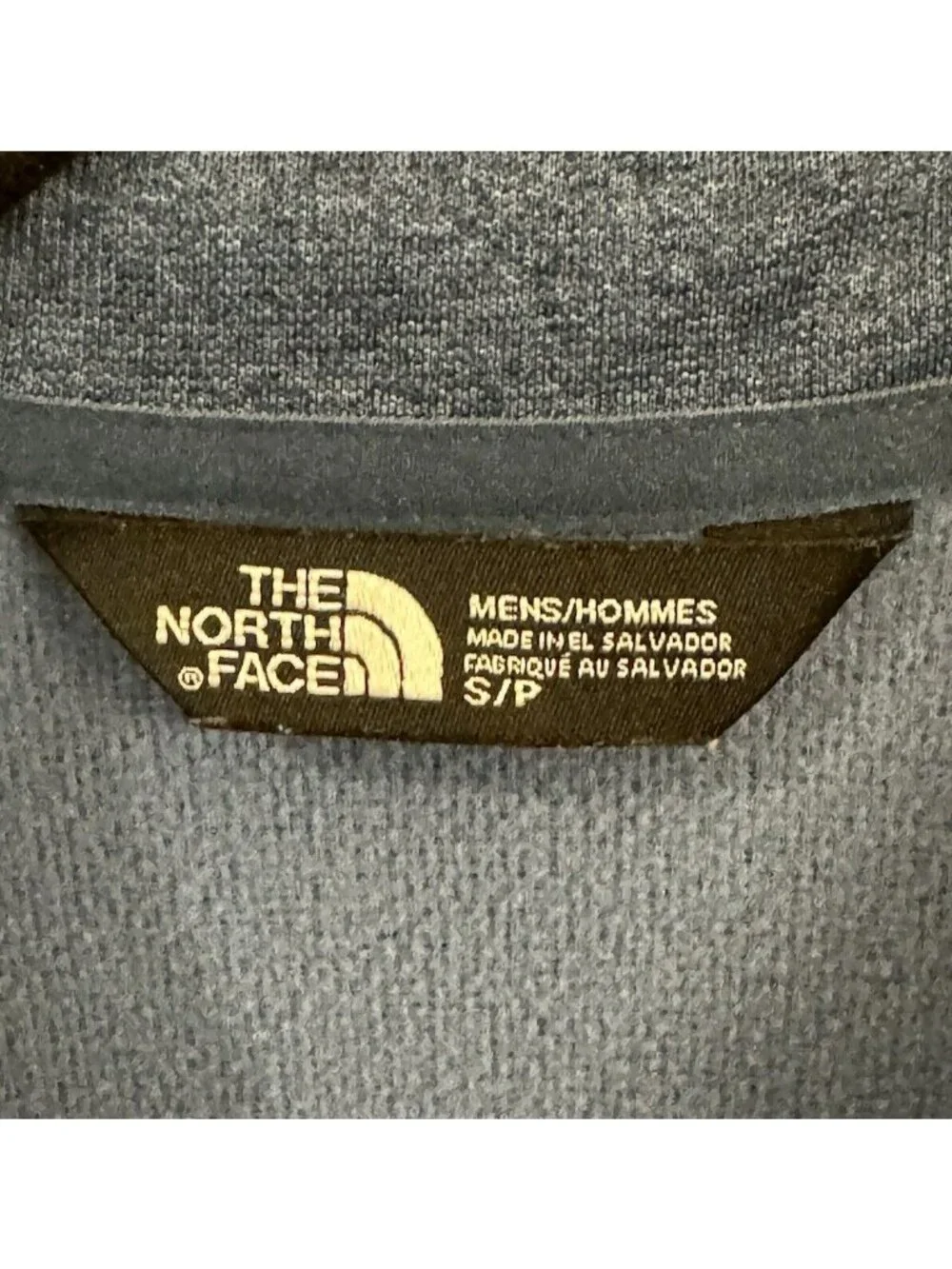 North Face Zip Front Blue Jacket Size Men's Small